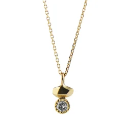 Tomfoolery Gea Duo Mini Necklace with Salt & Pepper Diamond Best