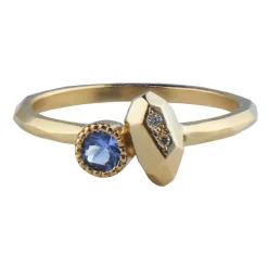 Tomfoolery Gea Ring N1 with Tanzanite & Diamonds Clearance
