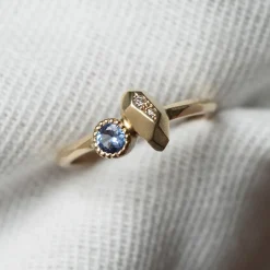 Tomfoolery Gea Ring N1 with Tanzanite & Diamonds Clearance