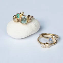 Tomfoolery Gea Ring N1 with Tanzanite & Diamonds Clearance