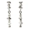Tomfoolery Gea Silver Faceted Drop Earrings Clearance