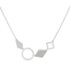 Tomfoolery Geometric Four Shape Necklace New