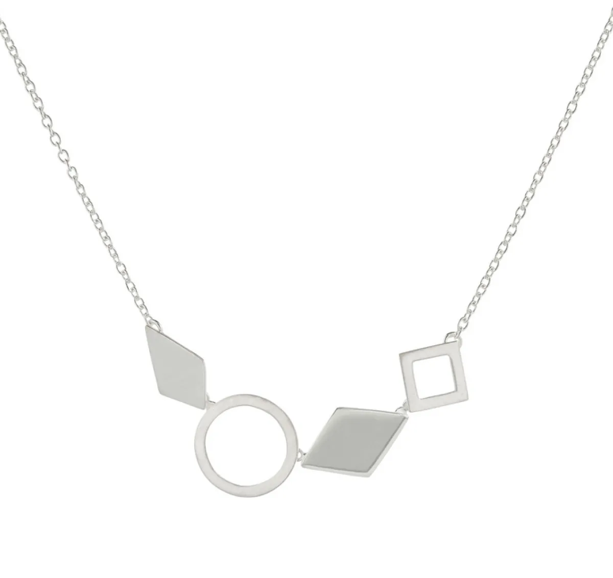Tomfoolery Geometric Four Shape Necklace New