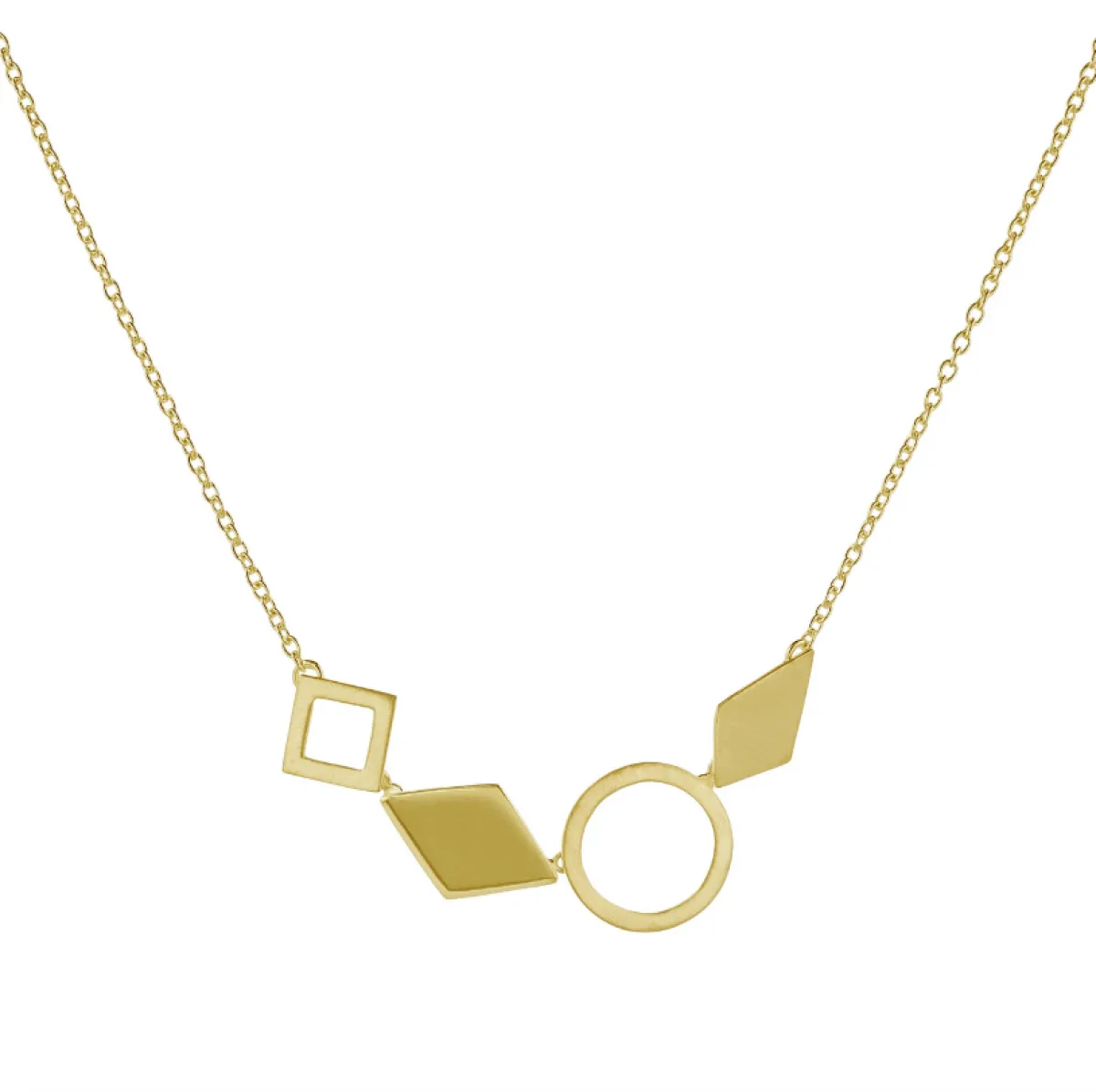 Tomfoolery Geometric Four Shape Necklace New