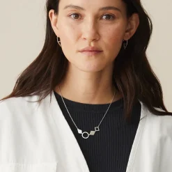 Tomfoolery Geometric Four Shape Necklace New