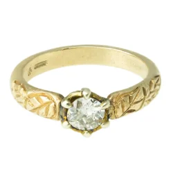 Tomfoolery Georgia Diamond Solitaire Ring Fashion