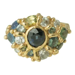 Tomfoolery Georgian Style Cluster Ring Hot