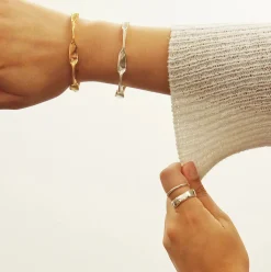 Tomfoolery Gia Gold Irreguar Cuff Best