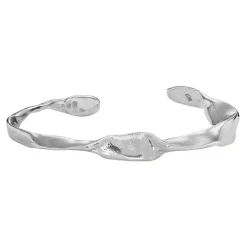 Tomfoolery Gia Silver Irregular Cuff Bracelet Hot
