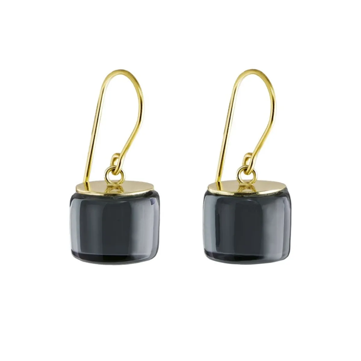 Tomfoolery Glass Short Drop Earrings New