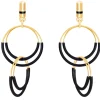 Tomfoolery Globe Double Loop Drop Earrings Clearance