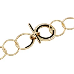 Tomfoolery Gold & Black Circle Waterfall Necklace New