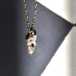Tomfoolery Gold & Black Diamond Nugget Pendant Sale
