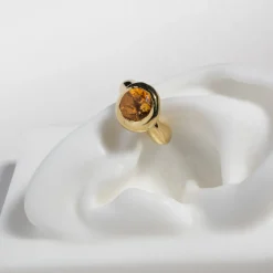 Tomfoolery Gold & Citrine Oh Ear Cuff Outlet
