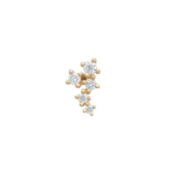 Tomfoolery Gold & Diamond Scatter Cluster Studs Best