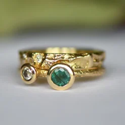 Tomfoolery Gold & Diamond Subtle Oak Band New