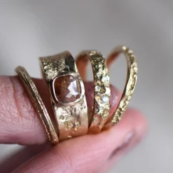 Tomfoolery Gold & Diamond Subtle Oak Band New