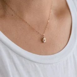 Tomfoolery Gold & Emerald Nugget Pendant Hot