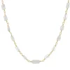 Tomfoolery Gold & Moonstone Beaded Necklace Clearance