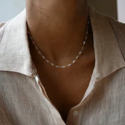 Tomfoolery Gold & Moonstone Beaded Necklace Clearance