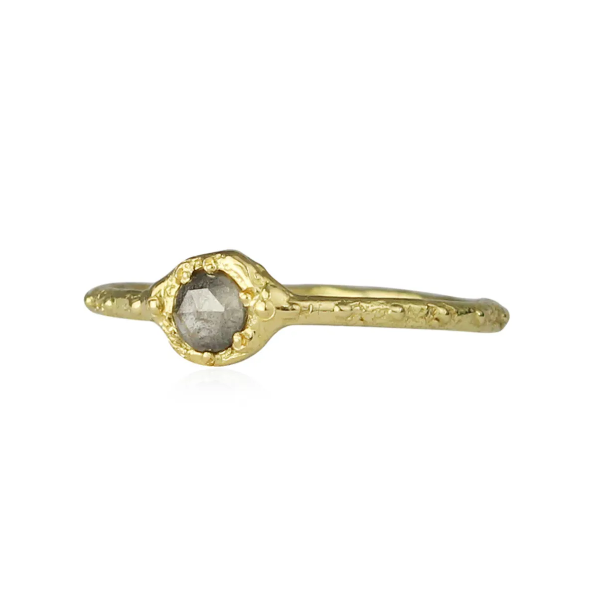Tomfoolery Gold & Rose Cut Diamond Ring New