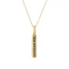 Tomfoolery Gold & Rough Diamond Bar Pendant Clearance