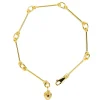 Tomfoolery Gold Amorcito Bracelet with Red Sapphire Outlet