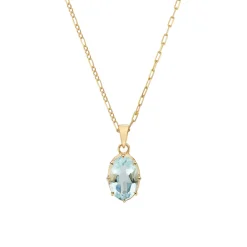 Tomfoolery Gold Aquamarine Pendant Best
