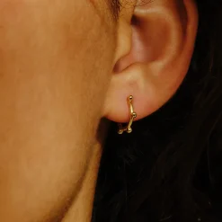 Tomfoolery Gold Bead Clicker Hoops Sale