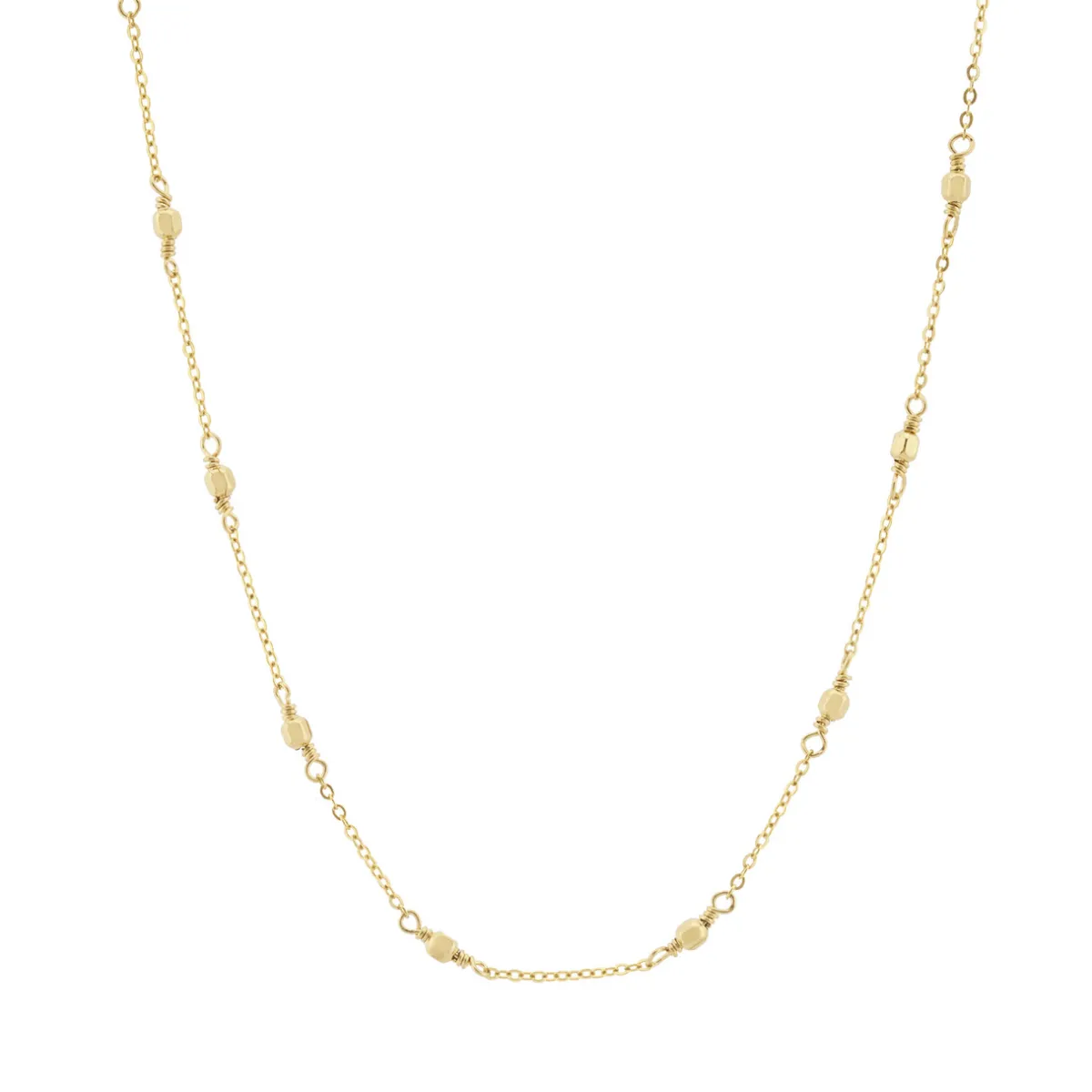 Tomfoolery Gold Beaded Necklace Clearance