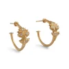 Tomfoolery Gold Bestia Hoops Discount