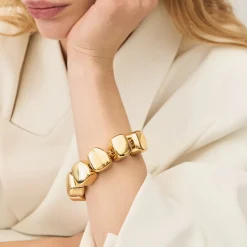 Tomfoolery Gold Big Organic Bracelet New