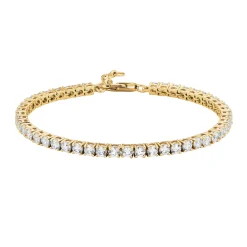 Tomfoolery Gold Classic Tennis Bracelet Discount