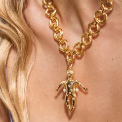 Tomfoolery Gold Clotho Dreamweaver Necklace Outlet