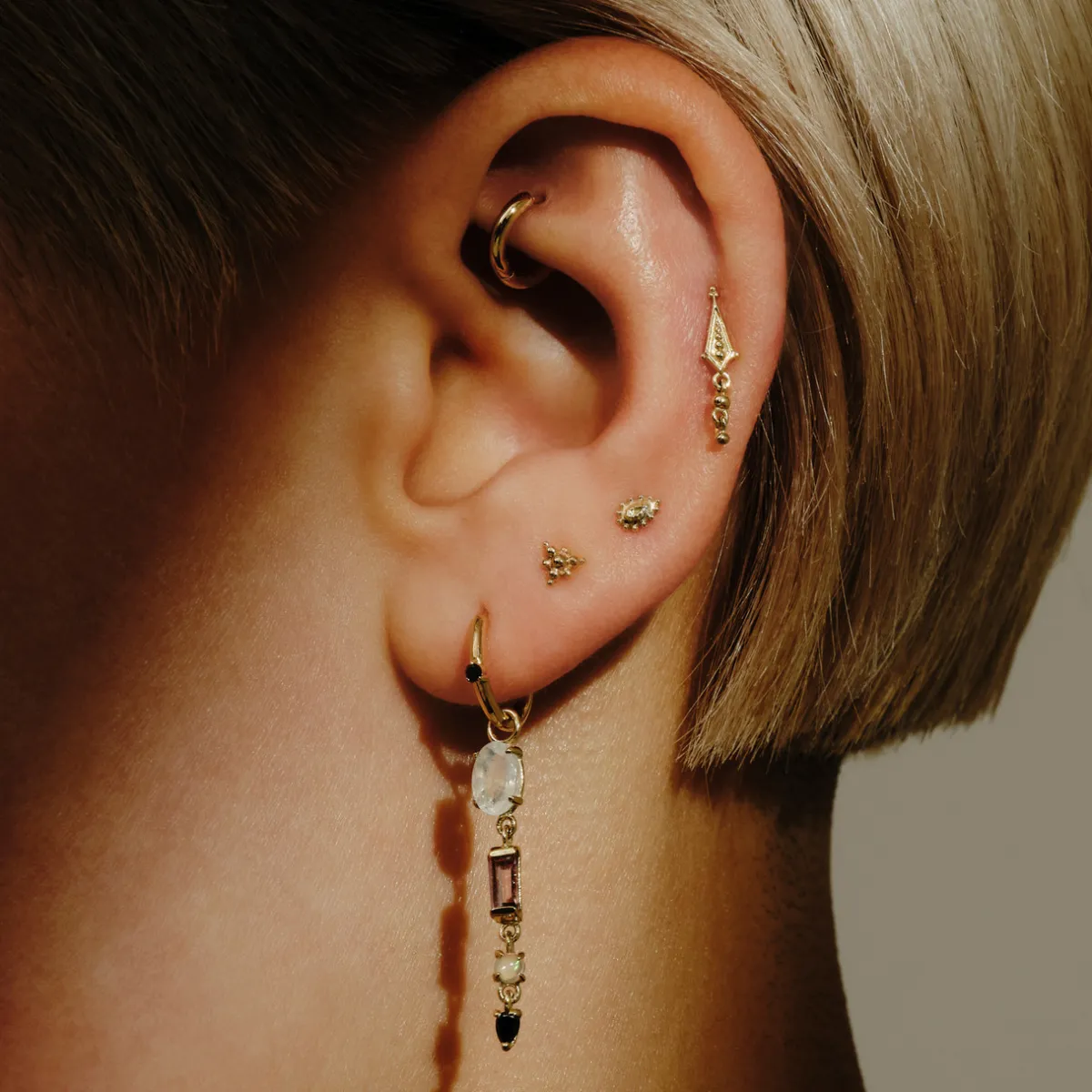 Tomfoolery Gold Dala Studs Online