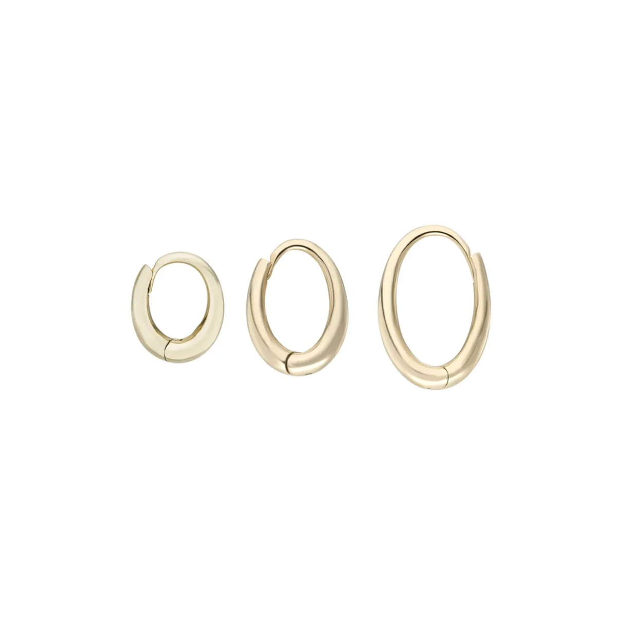 Tomfoolery Gold Dodu Oval Chunky Hoop Discount