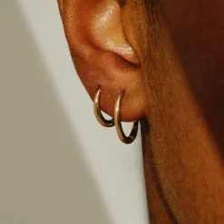 Tomfoolery Gold Dodu Oval Chunky Hoop Discount