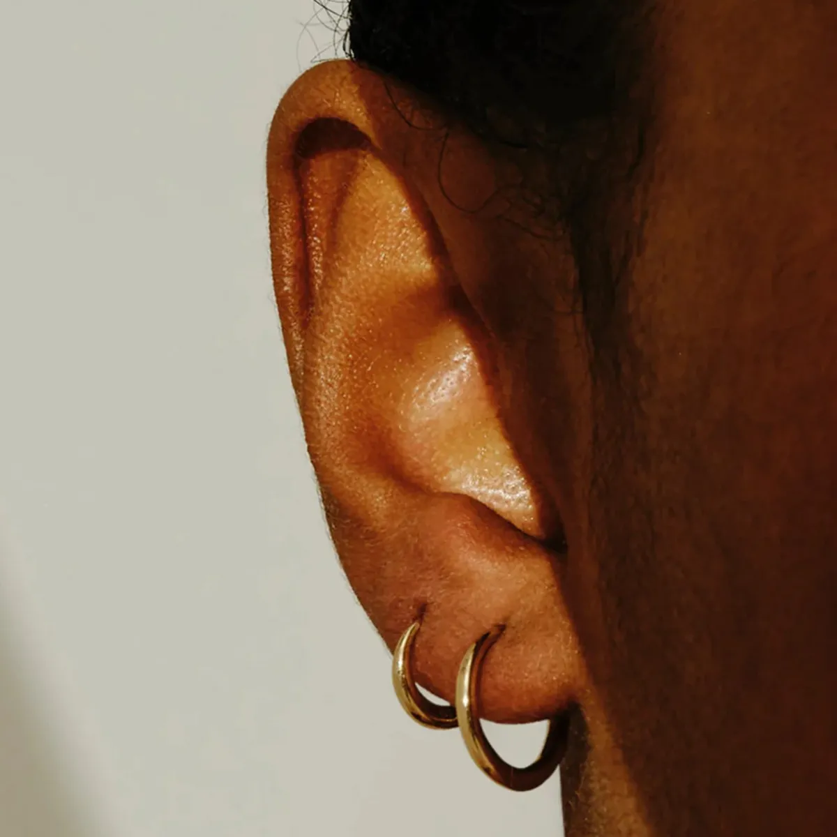 Tomfoolery Gold Dodu Round Chunky Hoop Clearance