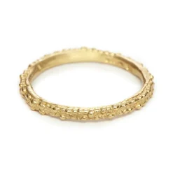 Tomfoolery Gold Double Beaded Wedding Band Outlet