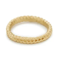 Tomfoolery Gold Double Rope Wedding Band Outlet