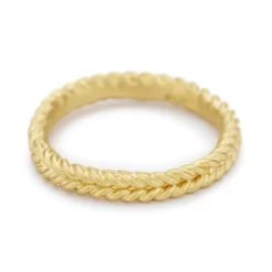 Tomfoolery Gold Double Rope Wedding Band Outlet