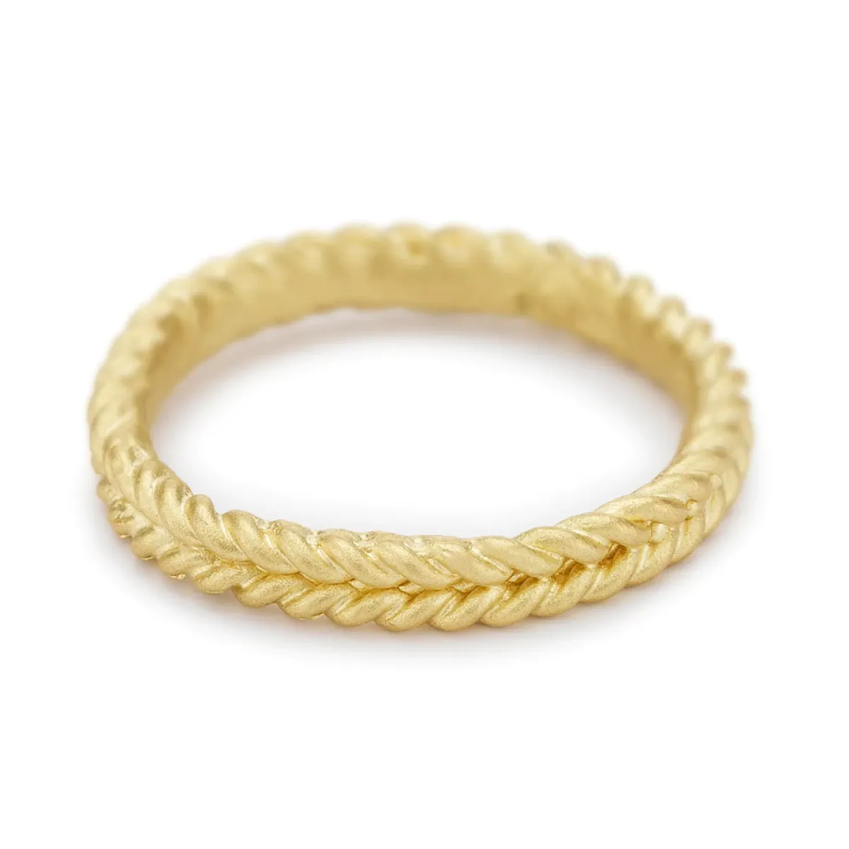 Tomfoolery Gold Double Rope Wedding Band Outlet