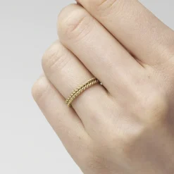 Tomfoolery Gold Double Rope Wedding Band Outlet