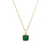 Tomfoolery Gold Emerald Pendant Outlet