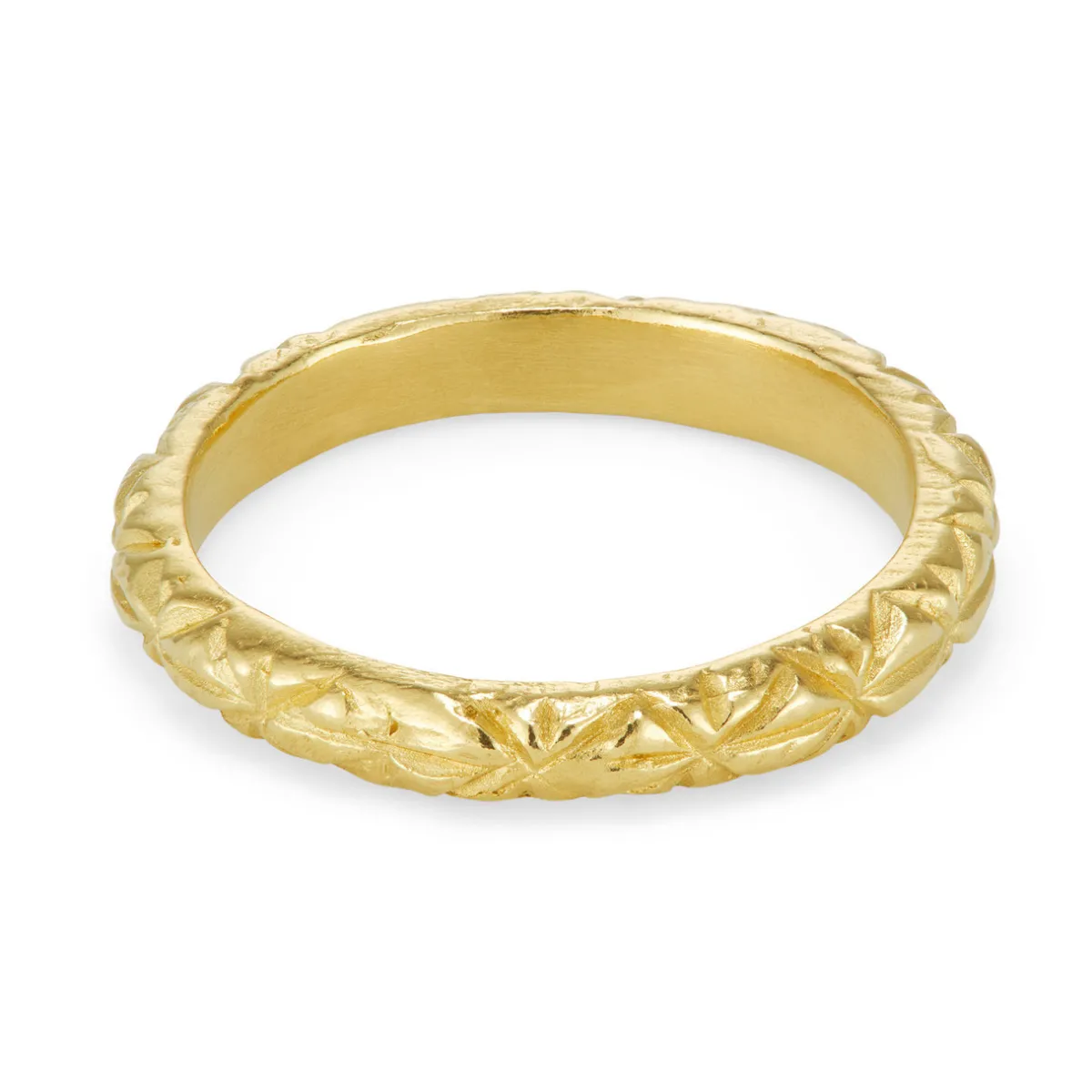 Tomfoolery Gold Engraved Asterisk Band Best
