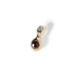 Tomfoolery Gold Gemstone Chamelle Stud Clearance