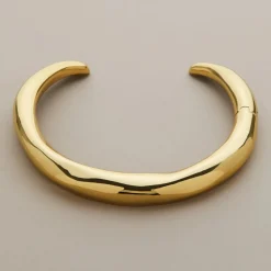Tomfoolery Gold Hinged Collar Necklace Outlet