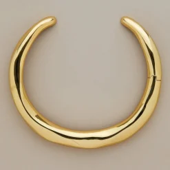 Tomfoolery Gold Hinged Collar Necklace Outlet