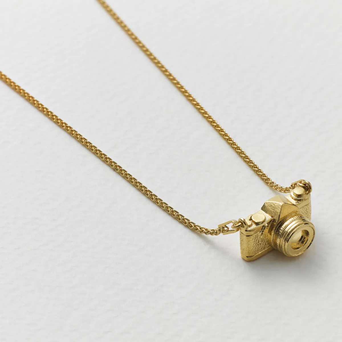 Tomfoolery Gold In-Line Vintage Camera Pendant Outlet
