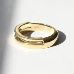 Tomfoolery Gold Ivana Split Ring New